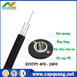 Cáp quang 24FO GYXTPY Multimode 8 cap quang gyxtpy zincom 8fo