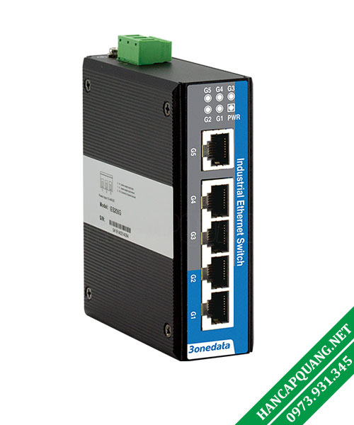 Switch công nghiệp Layer 2 IES205G 5 cổng Gigabit 3 3onedata IES205G