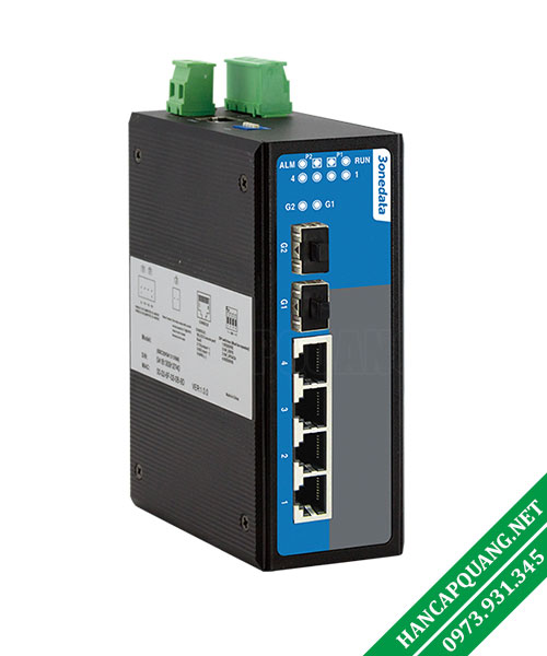 Switch công nghiệp Layer 2 IES716-2GS 6 cổng Gigabit 3 3onedata IES716 2GS 1