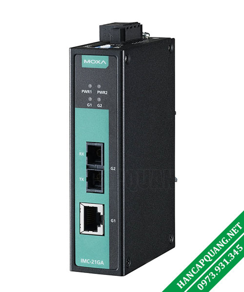 Moxa IMC-21GA-LX-SC Bộ chuyển đổi quang điện công nghiệp 10/100/1000Mbps 5 IMC 21GA LX SC 2