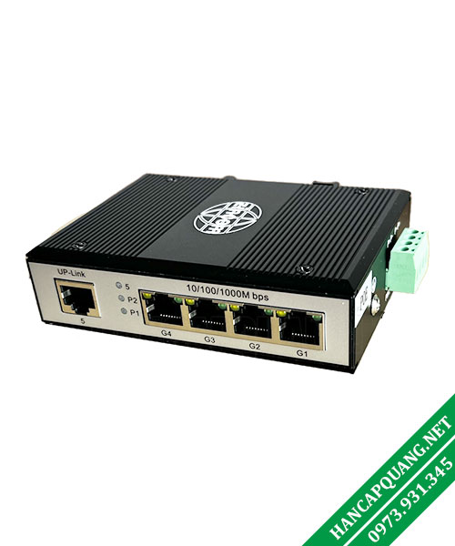 Industrial Switch 4 Port POE 10/100/1000M, 1 Port Uplink 1000M, ZC-IDS-4GPOE 3 ZC IDS 4GPOE