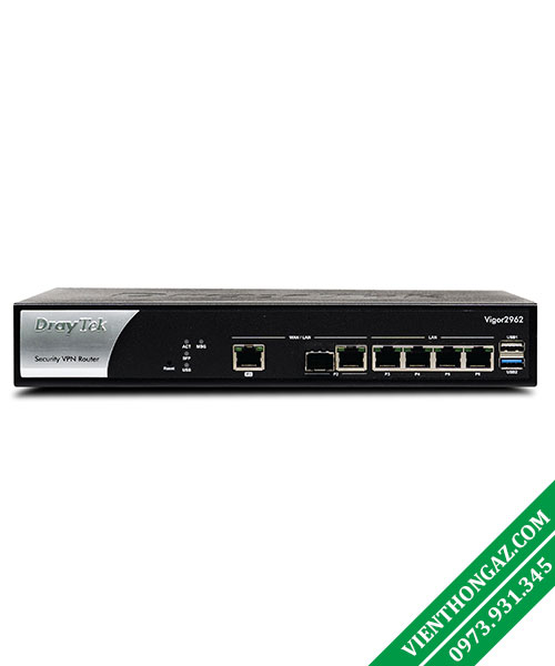Vigor2962 Router cân bằng tải Draytek chịu tải 200 user 3 Draytek Vigor2962
