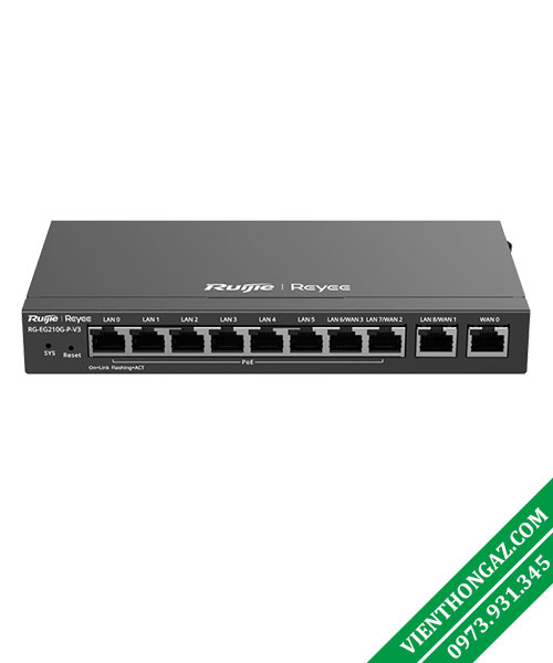 RG-EG210G-P-V3 Router cân bằng tải Ruijie Reyee chịu tải 200 user