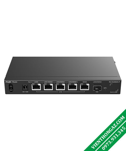 RG-EG406XS-P Router Cân bằng tải Ruijie Reyee chịu tải 400