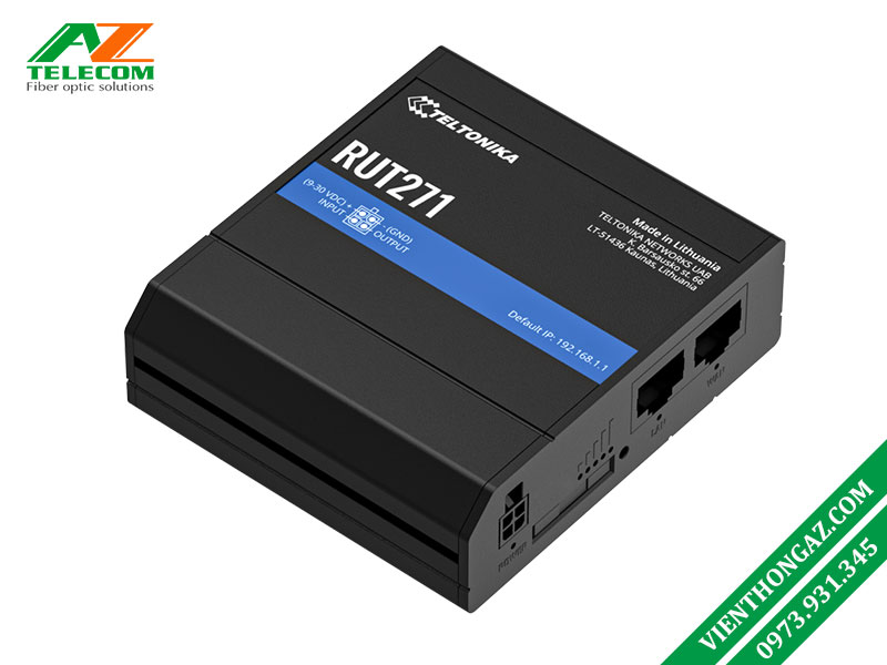 Teltonika RUT271 Router Wifi 5G Công Nghiệp RedCap 8 Teltonika RUT271 Router Wifi 5G Công Nghiệp RedCap